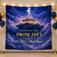 Mount Olympus Prom Night Banner, Custom Homecoming