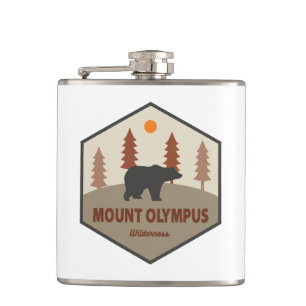 Mount Olympus Wilderness Utah Bear Hip Flask