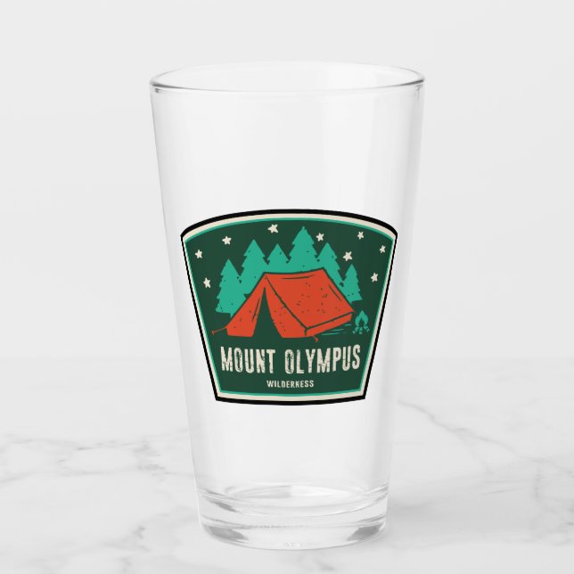 Mount Olympus Wilderness Utah Camping Glass (Front)