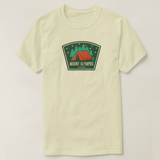Mount Olympus Wilderness Utah Camping T-Shirt (Design Front)