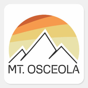 Mount Osceola New Hampshire Retro Square Sticker