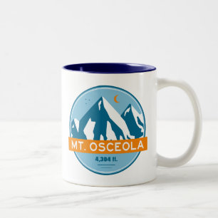 Mount Osceola New Hampshire Stars Moon Two-Tone Coffee Mug