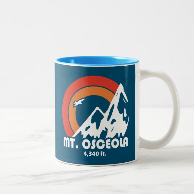 Mount Osceola New Hampshire Sun Eagle Two-Tone Coffee Mug (Right)