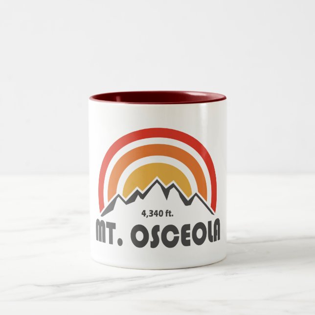 Mount Osceola New Hampshire Two-Tone Coffee Mug (Center)