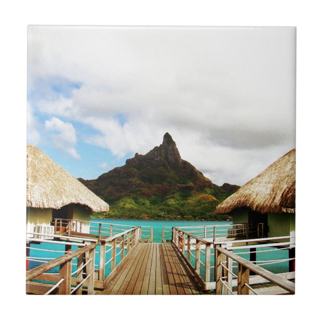 Mount Otemanu Ceramic Tile (Front)