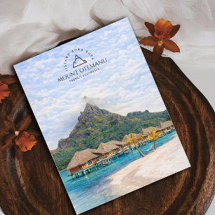 Mount Otemanu, Iisland Bora Bora, French Polynesia Postcard