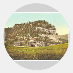 Mount Oybin, Zittau, Saxony, Germany magnificent P Classic Round Sticker