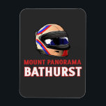mount panorama Bathurst Australia motor racing Magnet<br><div class="desc">retro graphic for Mount Panorama,  Bathurst,  NSW,  Australia. Mount Panorama is the spiritual home of Australian motor sport</div>