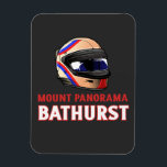 mount panorama Bathurst Australia motor racing Magnet<br><div class="desc">retro graphic for Mount Panorama,  Bathurst,  NSW,  Australia. Mount Panorama is the spiritual home of Australian motor sport</div>