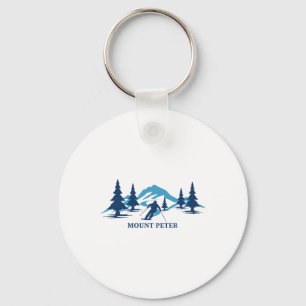 Mount Peter New York Ski Resort Skiing Skier  Key Ring