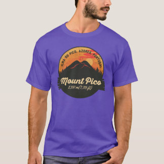 Mount Pico volcano Ilha do Pico Azores Portugal fr T-Shirt