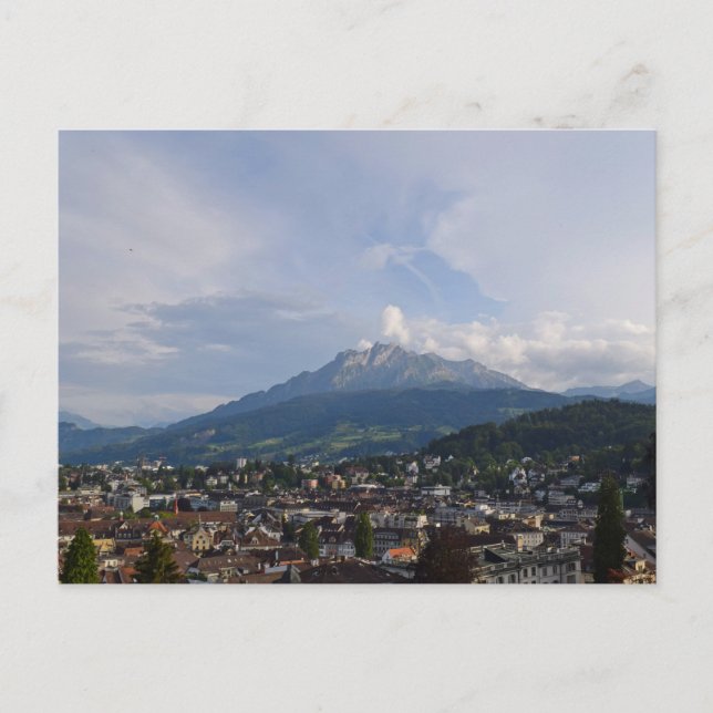 Mount Pilatus Over Luzern, Switzerland Postcard (Front)