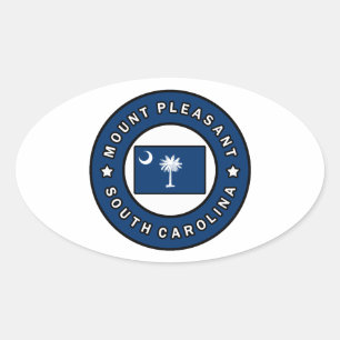 Mount Pleasant South Carolina Oval Sticker