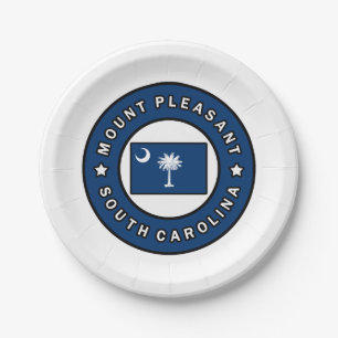 Mount Pleasant South Carolina Paper Plate