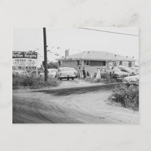 Mount Prospect Illinois Hatlen Heights 1950's  Postcard