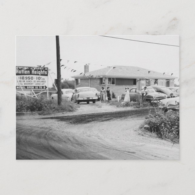 Mount Prospect Illinois Hatlen Heights 1950's  Postcard (Front)