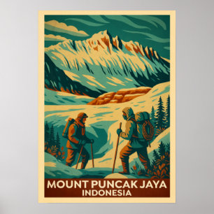 Mount Puncak Jaya Indonesia V02 Poster