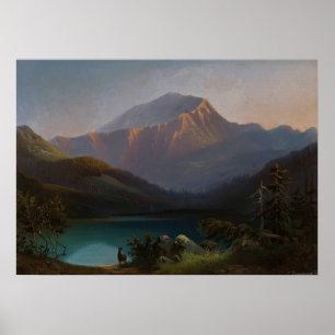 Mount Pyszna with the Smreczyny Lake in the Koście Poster
