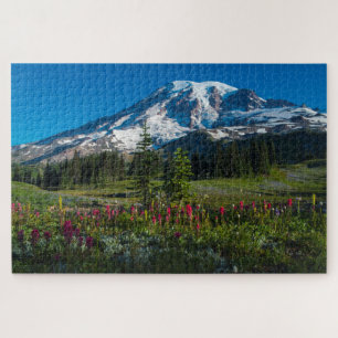 Mount Rainer wildflowers Jigsaw Puzzle