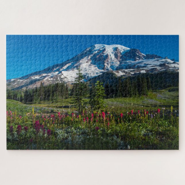 Mount Rainer wildflowers Jigsaw Puzzle (Horizontal)