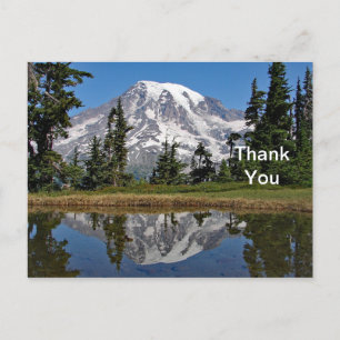 Mount Rainier 2 Thank You Postcard