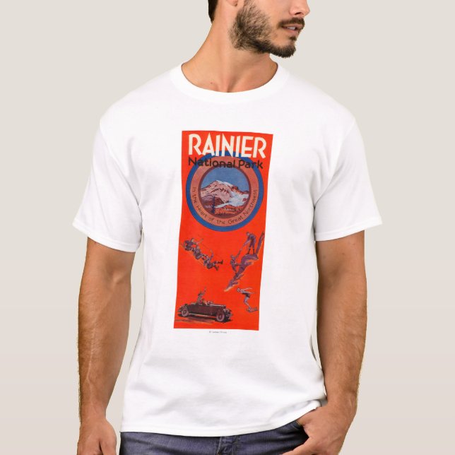 Mount Rainier Advertising Poster 2 T-Shirt (Front)