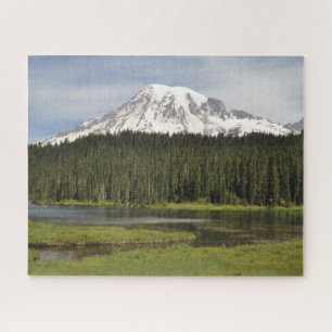 Mount Rainier and Lake Jigsaw Puzzle