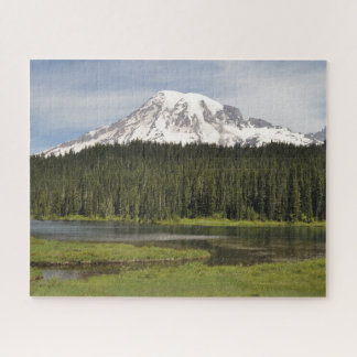 Mount Rainier and Lake Jigsaw Puzzle