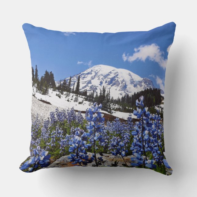 Mount Rainier at Paradise Point Cushion (Front)
