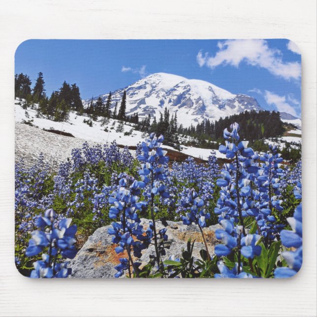 Mount Rainier at Paradise Point Mouse Pad (Front)