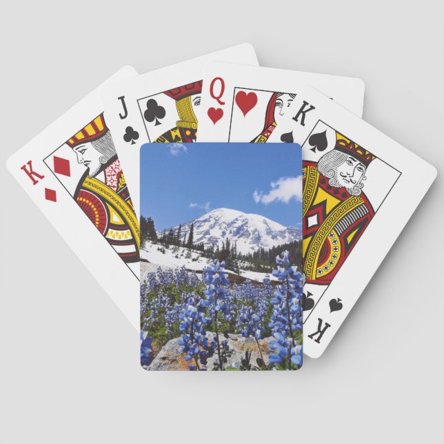 Mount Rainier at Paradise Point Playing Cards (Back)