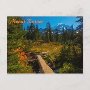 Mount Rainier Autumn Postcard