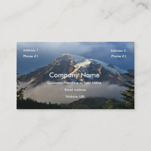 Mount Rainier business card