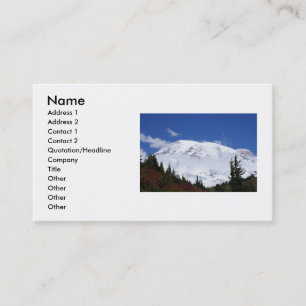Mount Rainier Business card