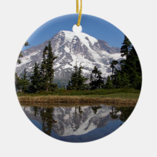 Mount Rainier Ceramic Ornament