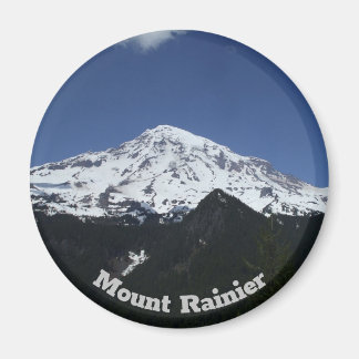 Mount Rainier Circle Photo Magnet