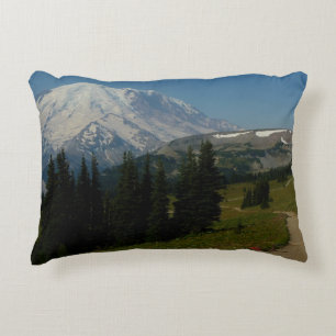 Mount Rainier from the Sourdough Ridge Trail Decorative Cushion