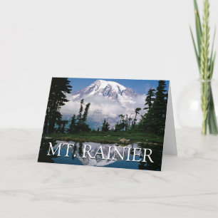 Mount Rainier   Happy Birthday Card