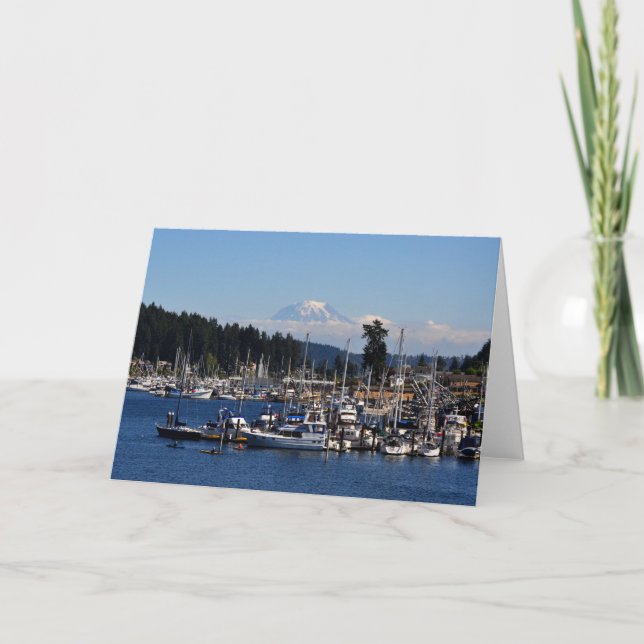 Mount Rainier in Gig Harbor, WA Card (Front)