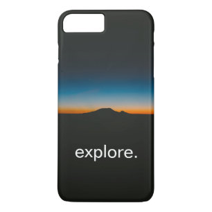 Mount Rainier in Silhouette Explore iPhone 8 Plus/7 Plus Case