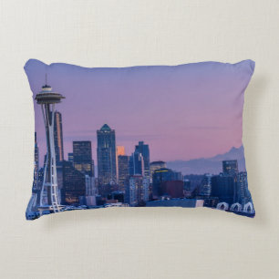 Mount Rainier in the background. Decorative Cushion