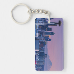 Mount Rainier in the background. Key Ring