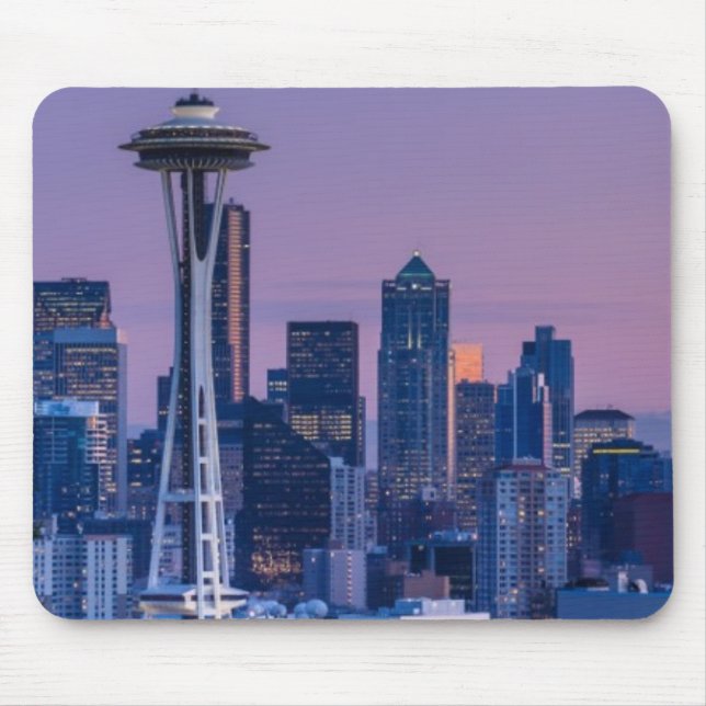 Mount Rainier in the background. Mouse Pad (Front)