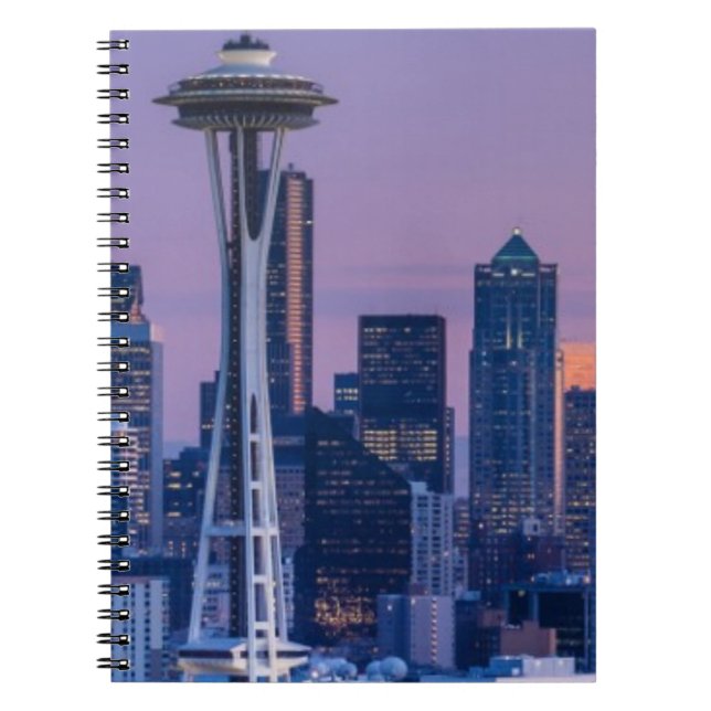 Mount Rainier in the background. Notebook (Front)