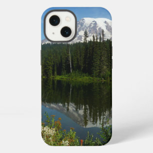 Mount Rainier Lake Reflection with Wildflowers iPhone 13 Case