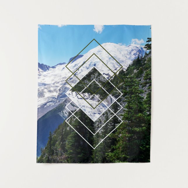 Mount Rainier Medium Tapestry (Front)