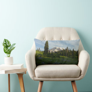 Mount Rainier Morning Light Lumbar Cushion