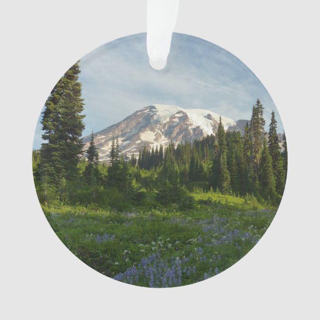 Mount Rainier Morning Light Ornament (Front)