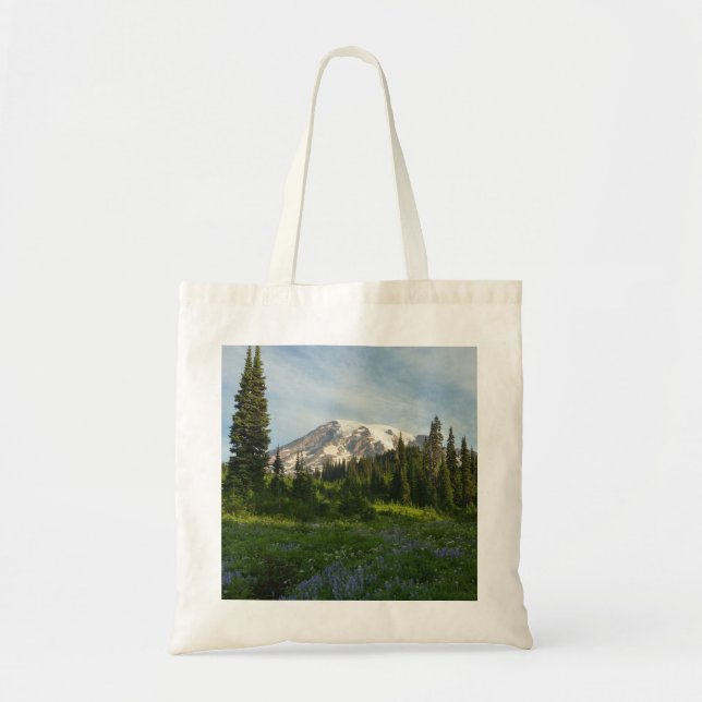 Mount Rainier Morning Light Tote Bag (Front)