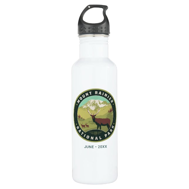 Mount Rainier National Park 710 Ml Water Bottle (Front)